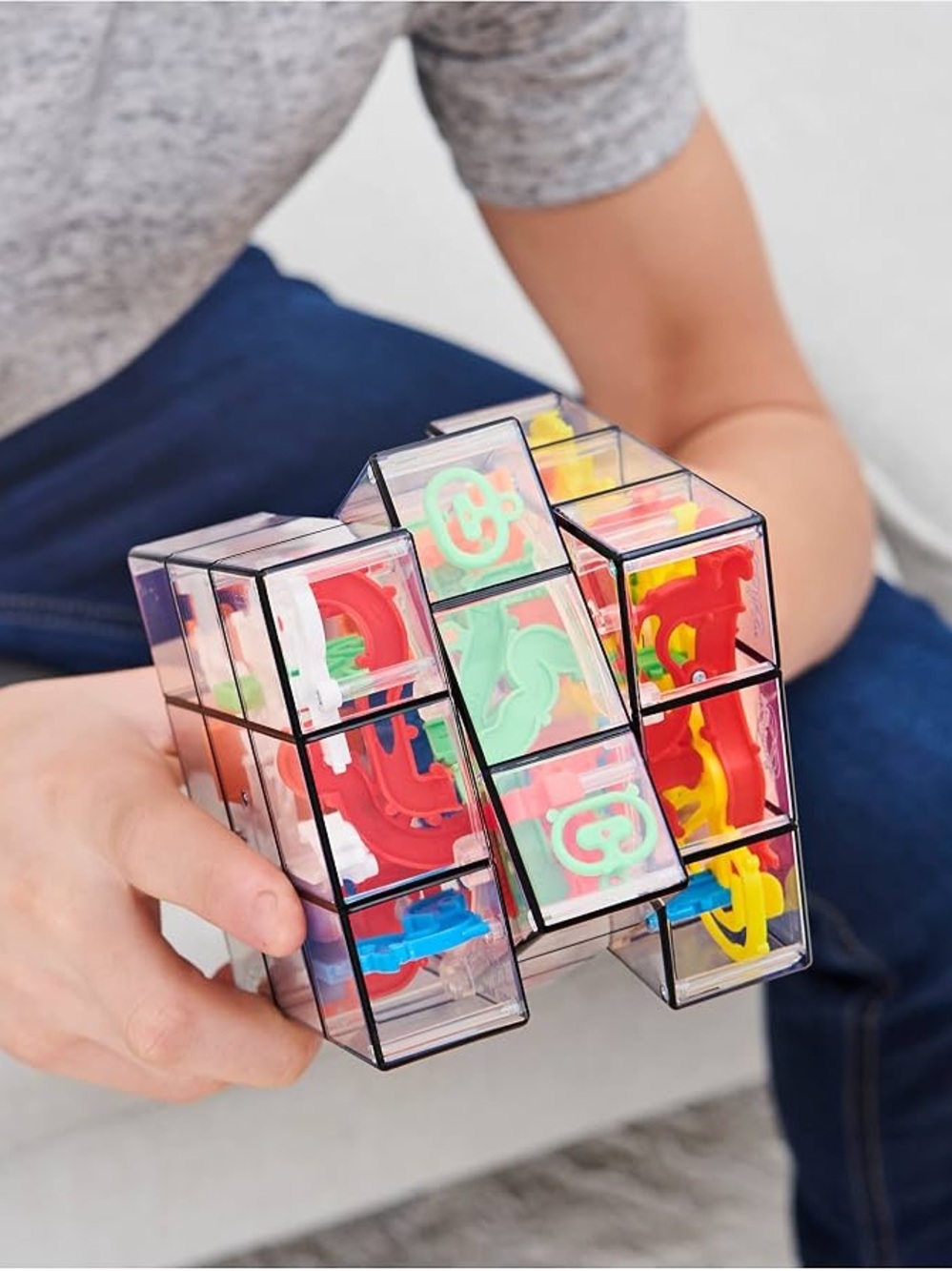 Rubik's Perplexus Fusion 3x3 Maze Game Brain Teaser Puzzle